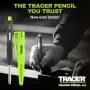 Нов Метален строителен молив Tracer Pencil 2.0 за дърво метал плочки с 12 графита и кобур, снимка 12