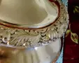 Меден чайник с кранче,диспенсър,стойка,спиртник,поднос. , снимка 5