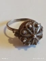 Сребърен Възрожденски стил пръстен филигранна изработка с гранулация 52779, снимка 9