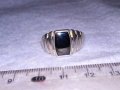 Стар СССР СКЪПОЦЕНЕН с ЧЕРЕН ОНИКС АЖУРЕН СРЕБЪРЕН ПРЪСТЕН с ПЕЧАТ за СРЕБРО 925 и Щемпел УВЮА 38735, снимка 13