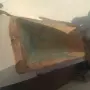 Автентично, старо дървено корито за месене на хляб, нощва . Подходящо за декорация на вила, градина, снимка 4
