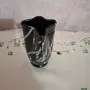 Старинна черна ваза , снимка 2