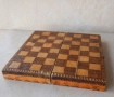 Стара Кутия Дъска Шах Малка Преносима Сгъваема, снимка 3