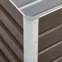 vidaXL Градинска висока леха поцинкована стомана 240x40x45 см кафява, снимка 7
