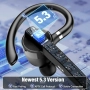 Нова Bluetooth 5.3 слушалка с Dual Mic, шумопотискане и 90 часа работа за спорт офис, снимка 2