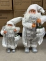 Дядо Коледа в сребристо – празнична фигура, снимка 2