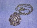 СТАРИНЕН ФИЛИГРАНЕН СРЕБЪРЕН РЕТРО МЕДАЛЬОН РЪЧНА РАБОТА със СРЕБЪРНА СРЕБРО 925 ФИНА ВЕРИЖКА 40015, снимка 17