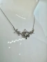 Сребърно колие с мойсанит (Диамант) 1 карат, снимка 3