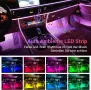 OMECO RGB LED Ambient Lighting – 4 м USB интериорно осветление за автомобил, снимка 2