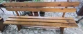 2 бр. пейка от масивно дърво. Материал - чам.  Дължина - 199см Ширина - 32см Височина - 95см  Бр, снимка 1