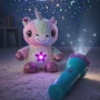 Плюшена играчка с нощна лампа 2в1 + детски фенер-проектор със светлинни картинки – комплект за уют и, снимка 3