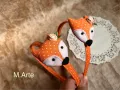 Диадема с лисица Оранжева диадема Аксесоари за коса Ръчна Изработка, снимка 1