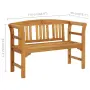 vidaXL Градинска пейка, 114 cм, акация масив, снимка 5