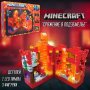 Конструктор Minecraft Сражение в подземието cъс светещи LED елементи, снимка 1 - Конструктори - 38705768