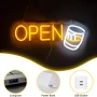 YSUIEC Whiskey Open LED неонова табела, димируема, USB захранване, снимка 4