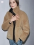 Zara Двулицево яке от изкуствена агнешка кожа zw collection, снимка 1