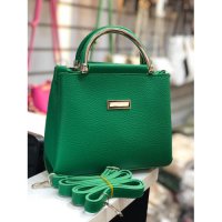 Дамска елегантна чанта с допълнителна дълга дръжка в различни цветове: циклама;черен;зелен;бежов;лил, снимка 3 - Чанти - 44372313