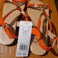 Продавам Чисто нови летни изискани модерни дамски сандали 38 номер със златисти орнаменти, снимка 3 - Сандали - 35839618