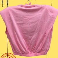 Блузка ,,Pink Barbie"с мотив верижка, размер S-M, 100 % памук, снимка 4 - Тениски - 41385343