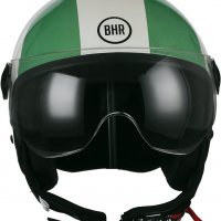 Каска за мотоциклет BHR 24437L Demi-Jet Helmet Line One 801, многоцветна, M (57/58 cm), снимка 3 - Аксесоари и консумативи - 36010313