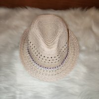 Дамска сламена шапка за плаж в розово , снимка 2 - Шапки - 42634037