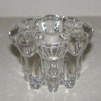 Свещник кристален 6/8 см за обикновена свещ, неизползван, налични 4 бр., снимка 3 - Други - 42705762