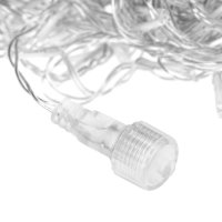 Коледни лампички Завеса, 200 LED, Наситено Топло бяло, 5м, Прозрачен кабел, снимка 3 - Лед осветление - 42734834