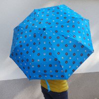 2433 Сгъваем автоматичен чадър на мечета с UV защита, снимка 2 - Други - 34235527