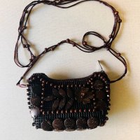 Мини плетена чантичка, снимка 1 - Портфейли, портмонета - 41496041