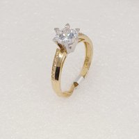 Златни годежни пръстени 14 К, снимка 10 - Пръстени - 38668899