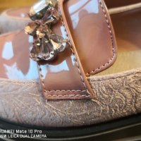 Нови велурени обувки с камъни, снимка 7 - Дамски ежедневни обувки - 40593066