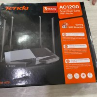 Рутер Tenda - AC6, AC1.2Gbps, черен, снимка 1 - Рутери - 40825007