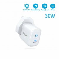 Anker PowerPort III mini 30W зарядно устройство UK Standart, снимка 1 - Оригинални зарядни - 39553641