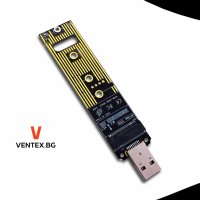M.2 NVME SSD към USB 3.1 адаптер PCI-E + Гаранция, снимка 1 - Кабели и адаптери - 40955649