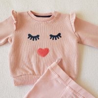 Ватирана блуза и ново клинче 3-6 месеца, снимка 3 - Комплекти за бебе - 34553187