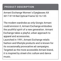 Очила Armani Exchange AX 3017 8118, снимка 13 - Слънчеви и диоптрични очила - 35742892