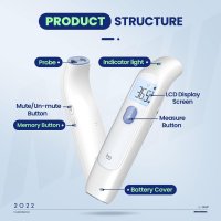 Безконтактен термометър Femometer FC IR207, снимка 2 - Медицинска апаратура - 41712231