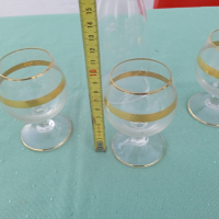 Българско стъкло,чаши шише, снимка 8 - Чаши - 36302540