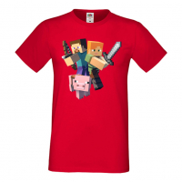 Мъжка тениска майнкрафт Minecraft 2,Minecraft,Игра,Забавление,подарък,Изненада,Рожден Ден., снимка 17 - Тениски - 36495016