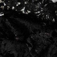 haoyouduo - черна дантелена рокля, снимка 3 - Рокли - 41670768