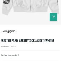 Wasted Paris Varsity Sick Jacket ОРИГИНАЛНО кожено яке - M-L, снимка 12 - Якета - 42389024