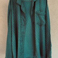 Разкошна пижамна риза MANTONI 100% коприна, снимка 5 - Ризи - 41381489