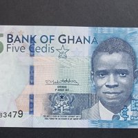 Банкнота. Африка. Гана. 5 седи. 2017 година. UNC., снимка 2 - Нумизматика и бонистика - 41701052