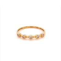 Златен дамски пръстен 1,06гр. размер:58 14кр. проба:585 модел:17770-6, снимка 1 - Пръстени - 41481812