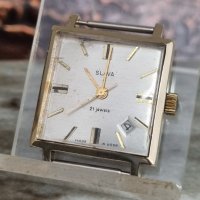 Винтидж съветски квадратен часовник Slava 21 Jewels , снимка 2 - Мъжки - 41425318