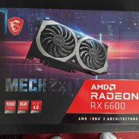 Чисто нова видеокарта MSI RX 6600 XT MECH 2X 8GB, снимка 1 - Видеокарти - 34779755