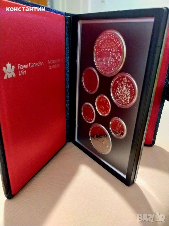 сет монети Канада 1980г + сребърна, снимка 1