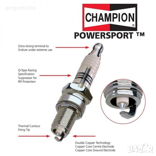 ПОДАРЪК при покупка НАД  200 лв./НОВИ Запалителни свещи Champion Double Copper RC9YCC Spark Plug, снимка 1