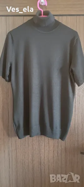 черно поло в с къс ръкав, снимка 1