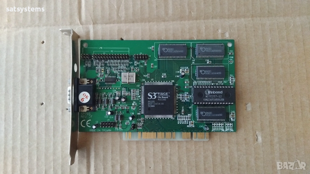 Видео карта S3 Virge Sparkle SP765 REV:F 2MB PCI, снимка 1